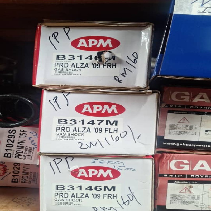 ALZA PERODUA FRH / FLH ABSORBER - GAS SHOCK - APM-B3147M / B3146M